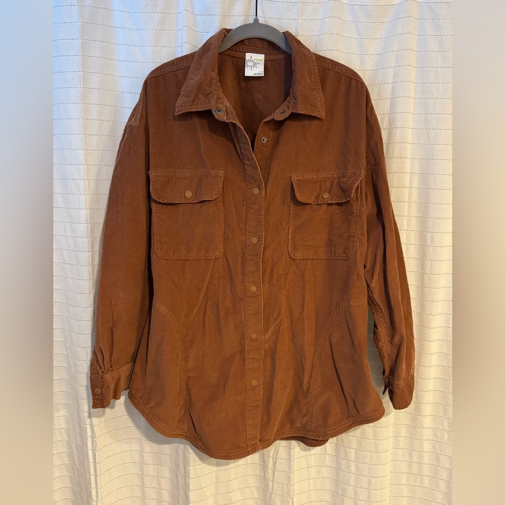 Aerie Brown Button Down Shirt